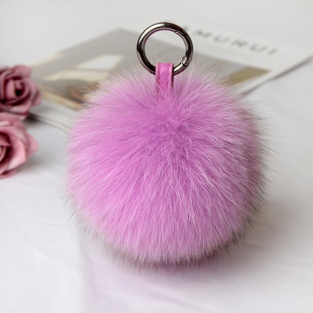 2020 роскошный большой Размеры 15 см натуральный шарик из меха лисы помпонами для