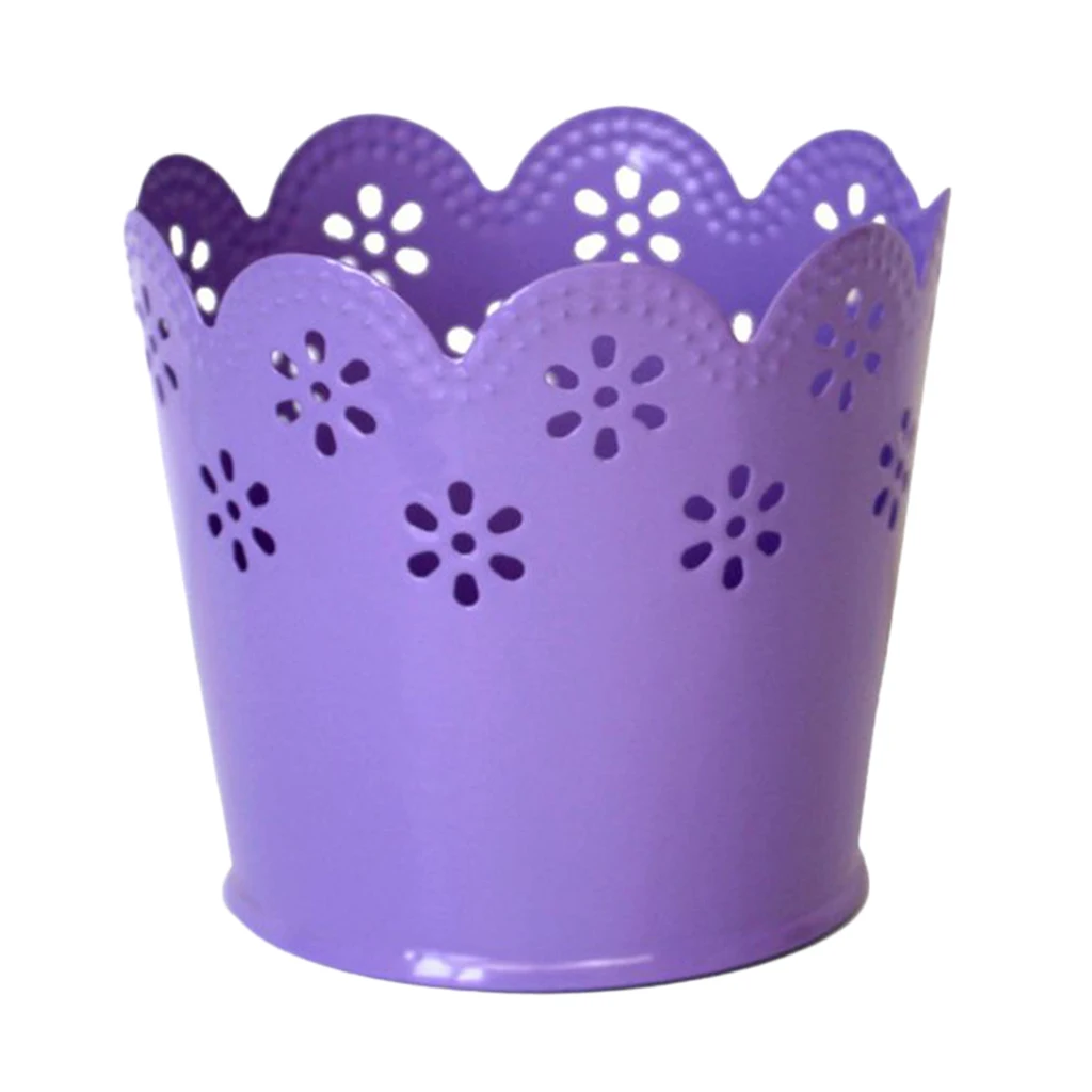 Полые цветочные корзины держатель Контейнер Настольный Органайзер макияж бочки