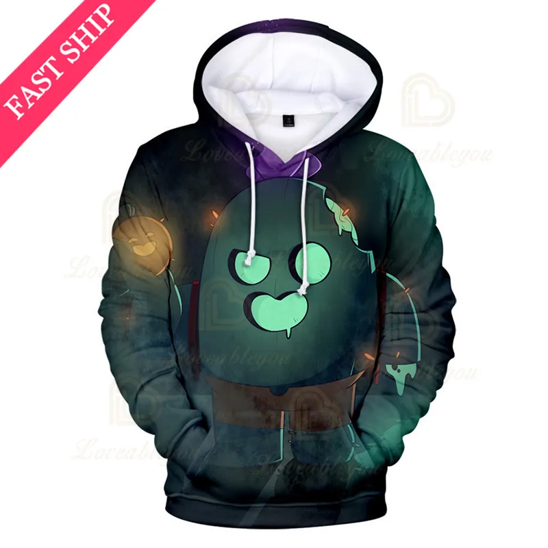 

2021 Shooter Browlings Bea and Star,Kids Tops Girls Boys Clothes Harajuku Sweatshirt Children Crow and Stars,3d Hoodie