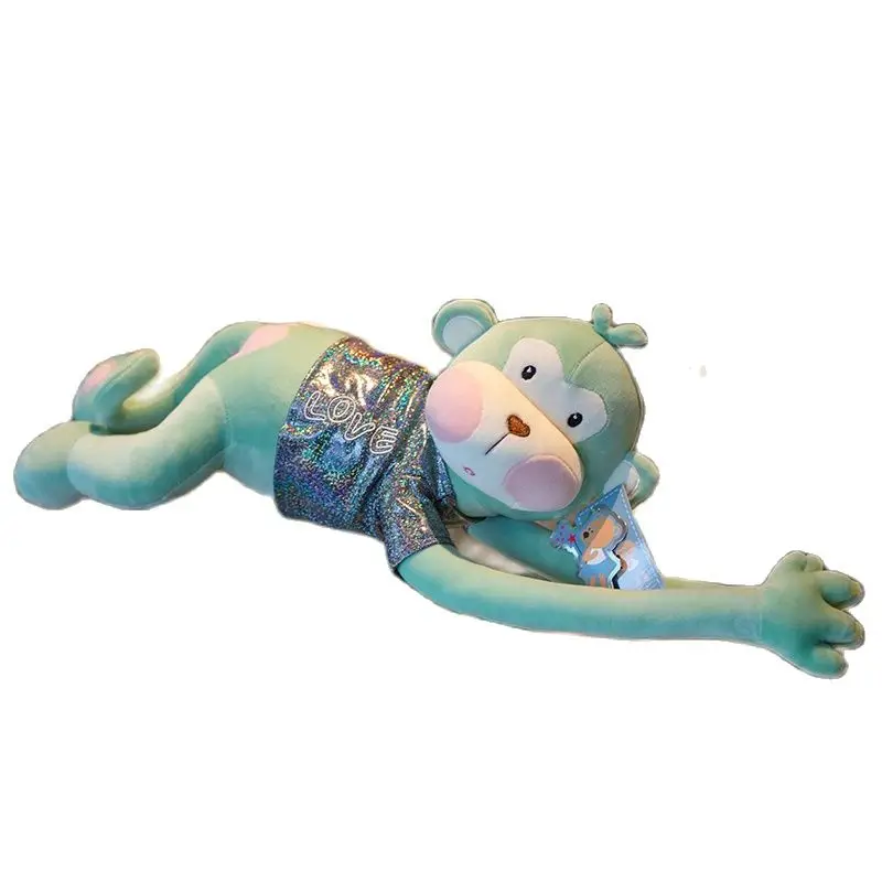 Мягкая игрушка обезьяна с длинным хвостом кукла мягкая плюшевая Успокаивающая