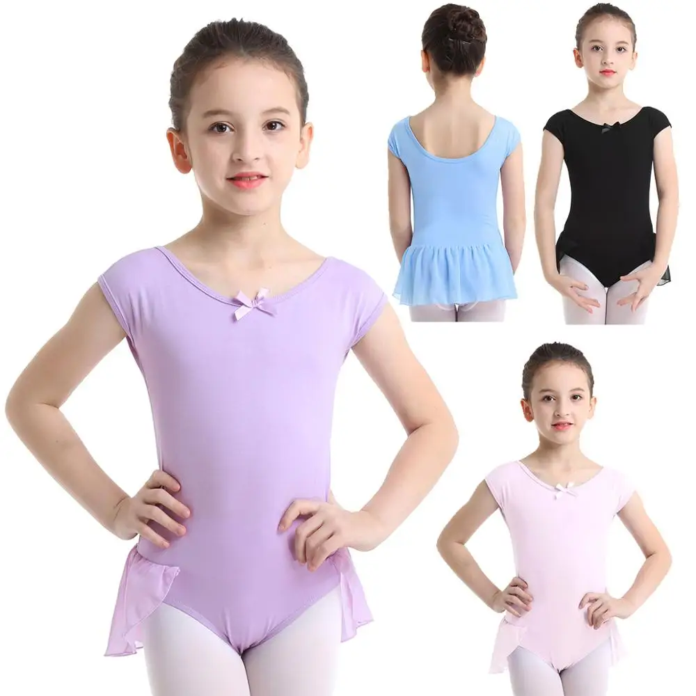 Балерины TiaoBug для девочек хлопковый шифоновый реглан с рукавами крылышками