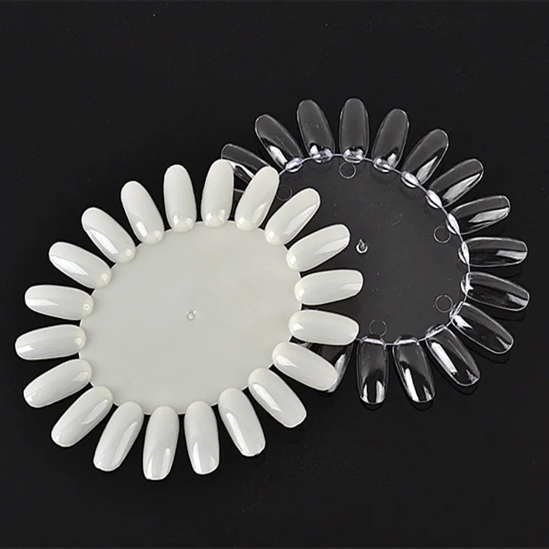 

1PCS False Nail Art Nature Color Chart Tips Display Practice Wheel UV Gel Polish Board Tool Acrylic Manicure Nail Art Mold T0470