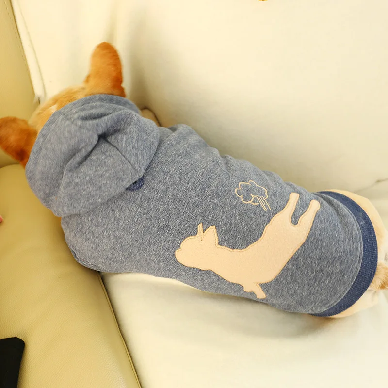 Пальто для собак осенне зимняя одежда полных французского бульдога чихуахуа