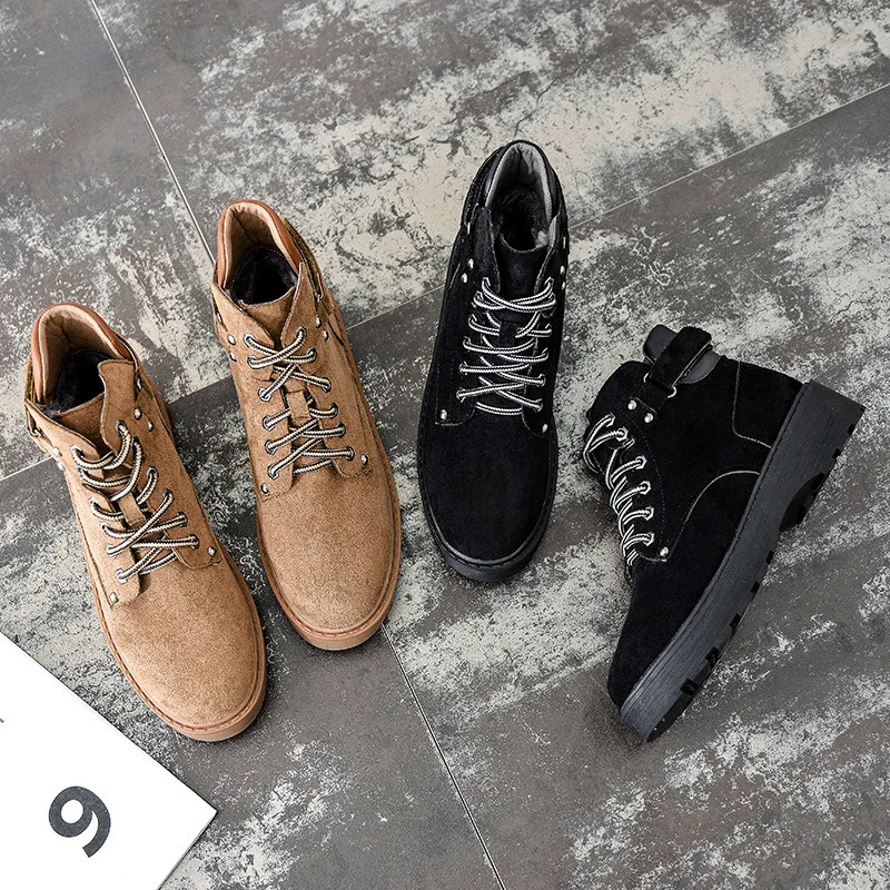 Женские ботильоны на толстой подошве с перекрестной шнуровкой осенние ботинки в