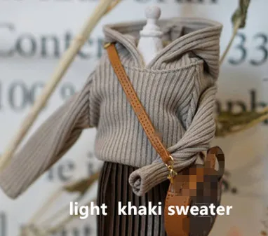 light khaki Новая кукла Шерсть Толстовка Blyth с капюшоном свитер кукольный наряд(Fit blyth, pullip, BJD, azone, kurhn, Licca, JerryB, кукла 1/6 - Цвет: light khaki