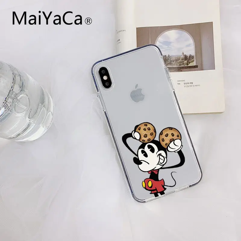 2 MaiYaCa/Роскошный Вертикальный чехол для телефона с рисунком Микки и Минни Маус для iPhone 8 7 6 6S Plus X XS MAX 5 5S SE XR 10 - Цвет: 2