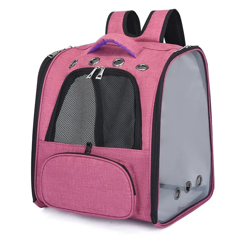 

Pet Carrier Bag Cat Backpack Portable Collapsible Breathable for Medium Cat Dog Backpacks Outdoor Front Bag Mesh Backpack