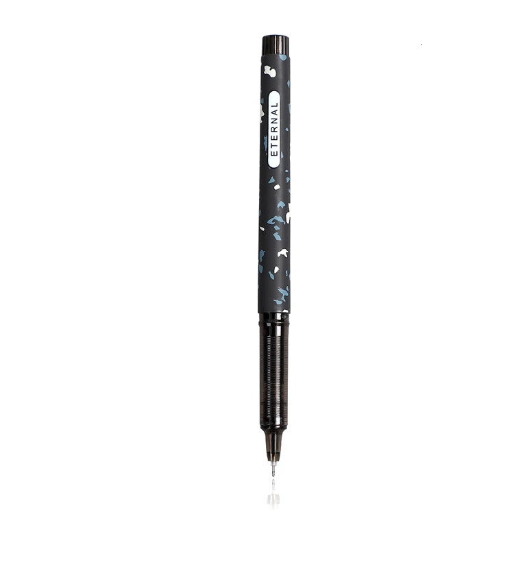 JIANWU 3pcs/set Simple lovely Large Capacity Gel Pen Quick-drying Neutral Pen for student black ink pen kawaii school supplies