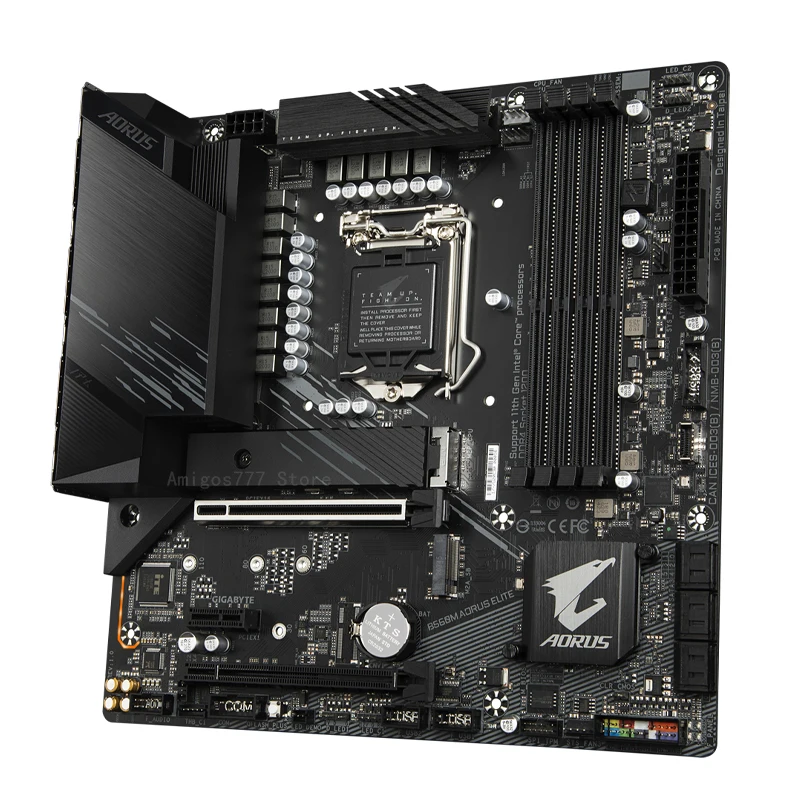 Billig LGA 1200 Gigabyte B560M AORUS ELITE Motherbaord Gaming ATX Unterstützung 10th/11th Gen CPU DDR4 128GB PCI-E 4,0 M.2 B560 Placa-Mãe Neue