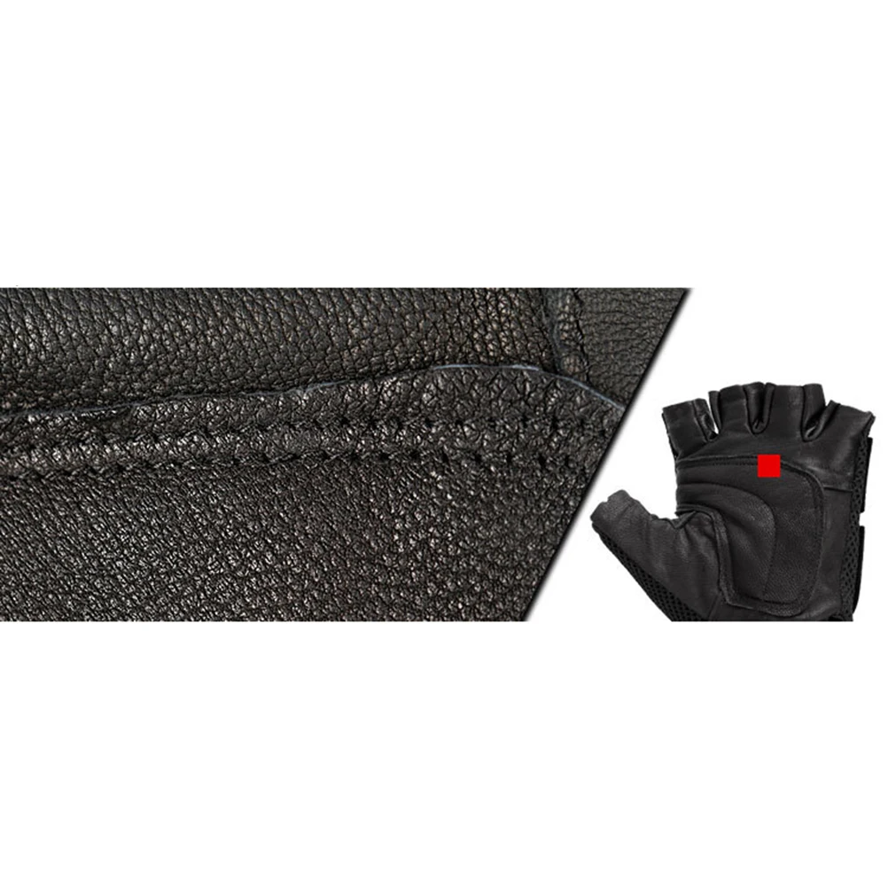 

1 Pair Shockproof Half Finger Leather Breathable Cycling Gloves Bike Gloves Tactical Gloves For Hiking Women Riding Men