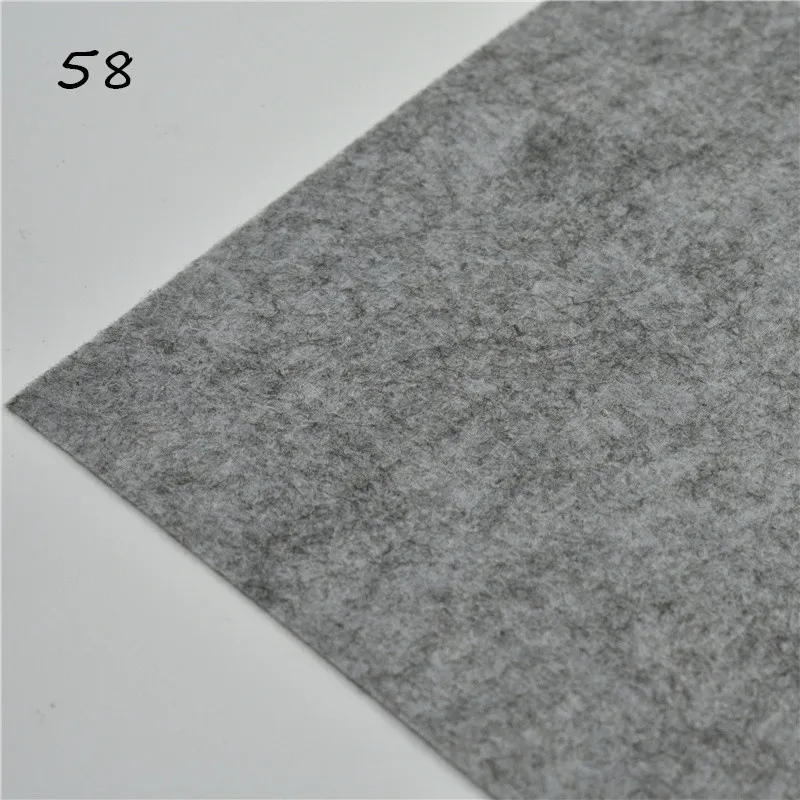 Felt 58 1 шт., ручная работа, фетровые цветы, ручная работа, для кукол, для валяния, шерсть 30/15 см, 60 цветов - Цвет: Felt 58