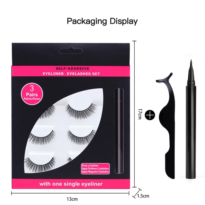 

Лидер продаж, модные комплекты одежды с ненастоящим ресницы быстросохнущие натуральный самоклеящаяся ресницы пинцетом Набор Черная Подво...