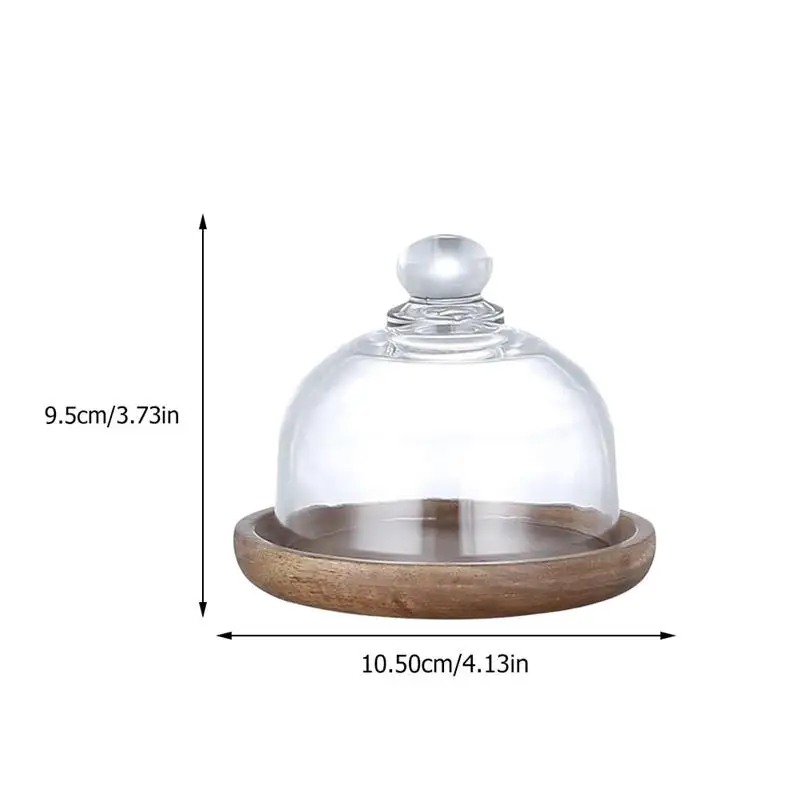 

2Sets Mini Dessert Display Plate Cake Bread Storage Holder Restaurant Supply