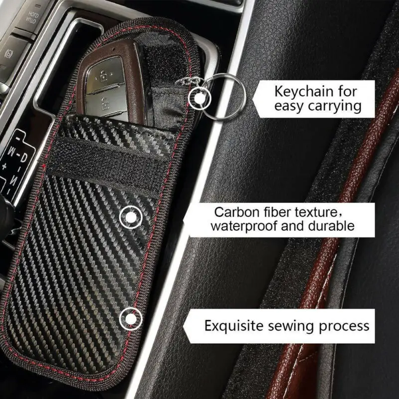 Мужская сумка для ключей в деловом стиле с защитой от кражи Фарадея защитная