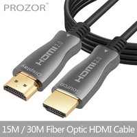 prozor fiber optic hdmi compatible 2 0 cable support high speed 18gbps 4k 3d 444 arc hdcp 2 2 15m30m for ps3 ps4 tv projector