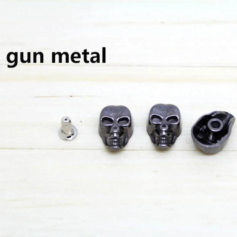 4 вида цветов для выбора черепа панк одежды заклепки Шпильки кепки обуви сумки