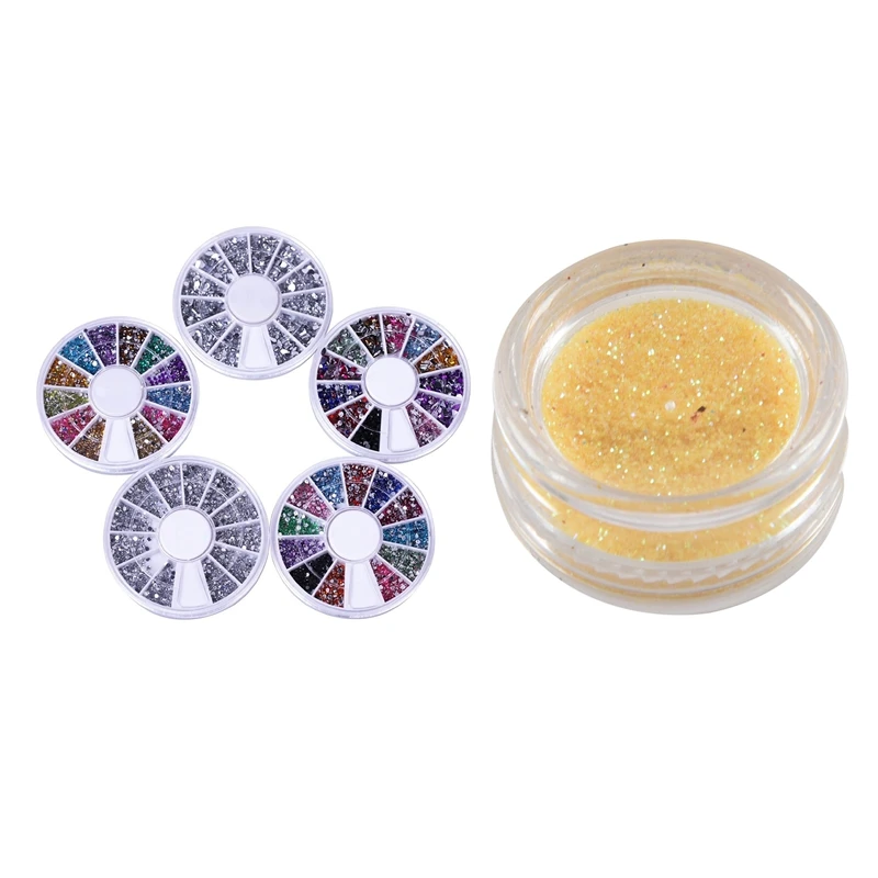30 горшков блестящая пудра для ногтей гель блестки маникюр макияж 2 в 1 и набор