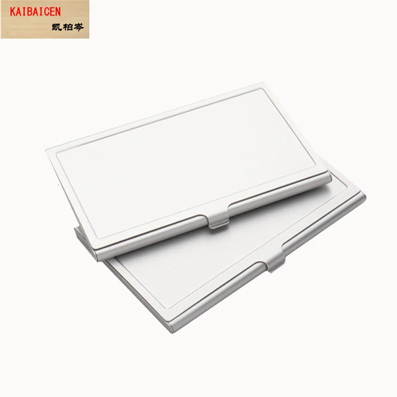 100pcs/Lot Blank sublimation Bussiness card holder For Heat thermal transfer printing metal bank box case products | Компьютеры и офис