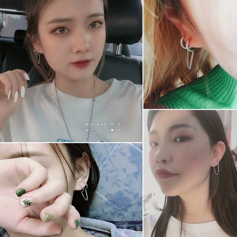 Colusiwei модные 925 стерлингового серебра геометрические Длинные кисточкой круг