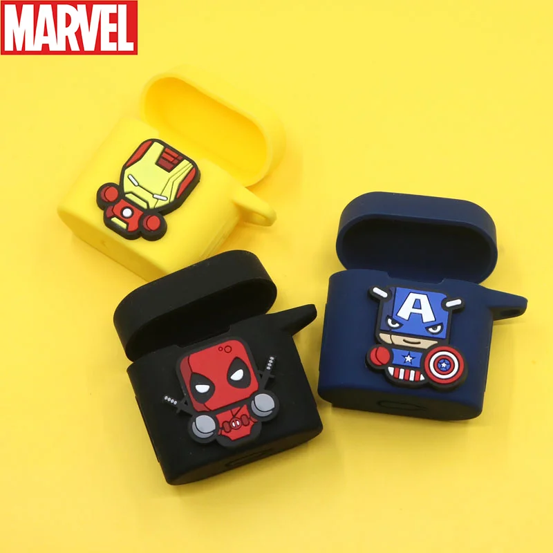

Cool Marvel Cartoon Case For Xiaomi Mi Airdots Pro 2 Case Cover For Air 2 TWS Wireless Bluetooth Earphone Protection Sleeve