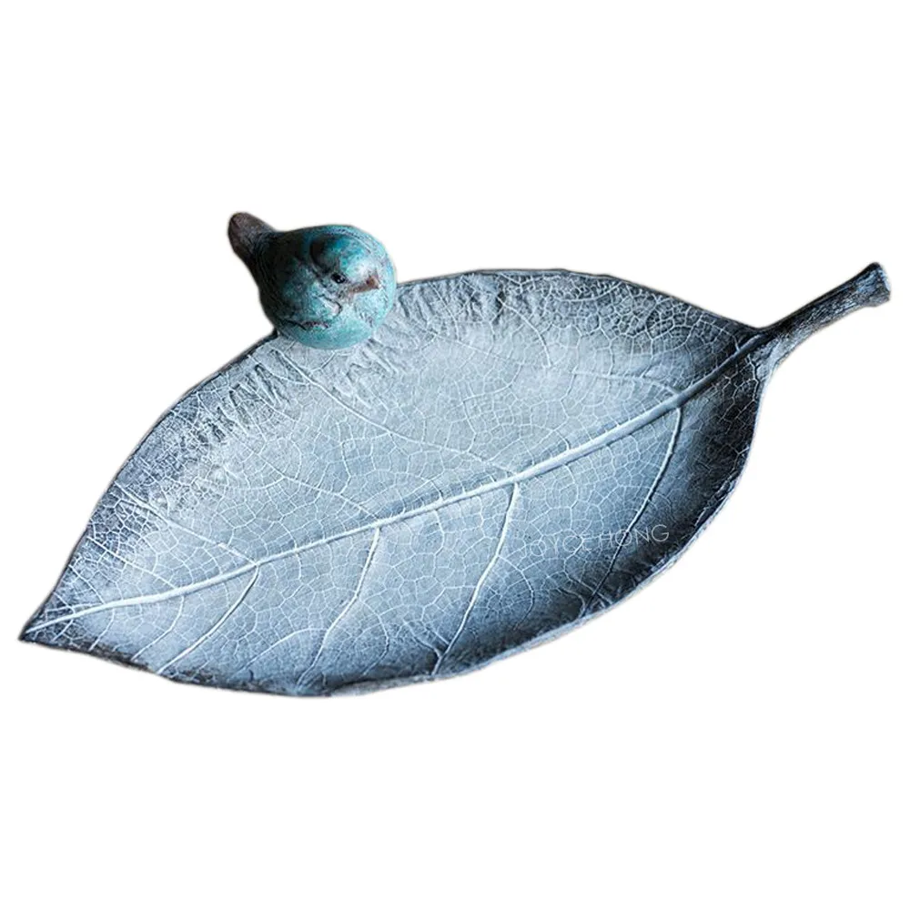 

Home Decoration Storage Tray Decor Bowls with Birds Decorative Iron