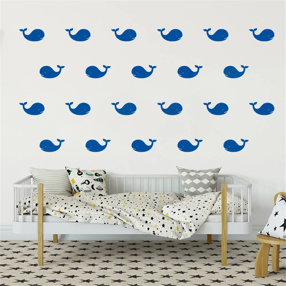 

22 шт., водонепроницаемые виниловые мини-картинки в виде Кита