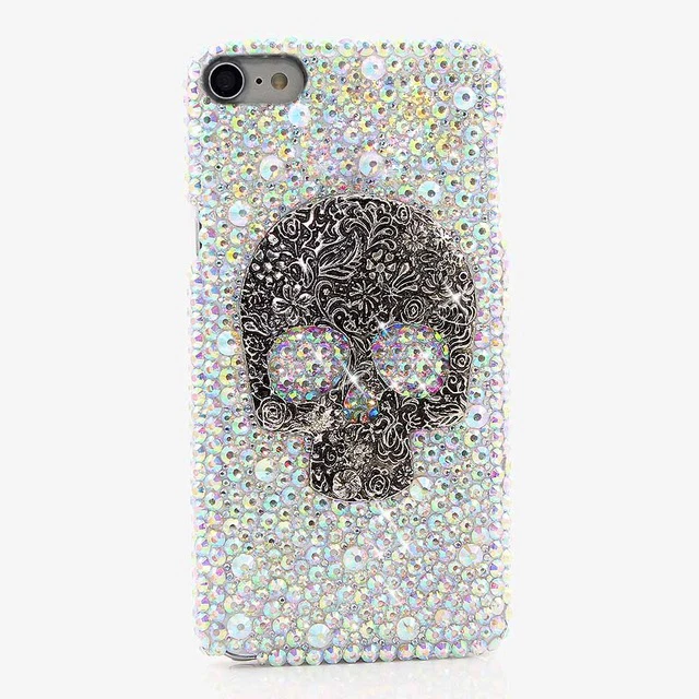 

Bling Glitter Skull Cover For Samsung Galaxy A10 A10S A20 A20S A20E A30 A30S A40 A40S A50 A50S S9 S10 S20 Plus A9 A7 2018 Case