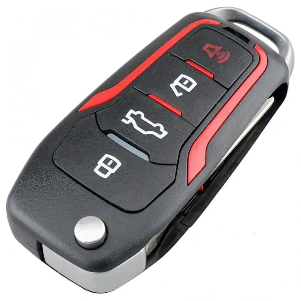 315MHz 4 Buttons Upgraded Replacement Flip Car Remote Key with 4D63 80Bit Chip Fit for Ford Mustang Edge Explorer F-150/F-250 | Автомобили