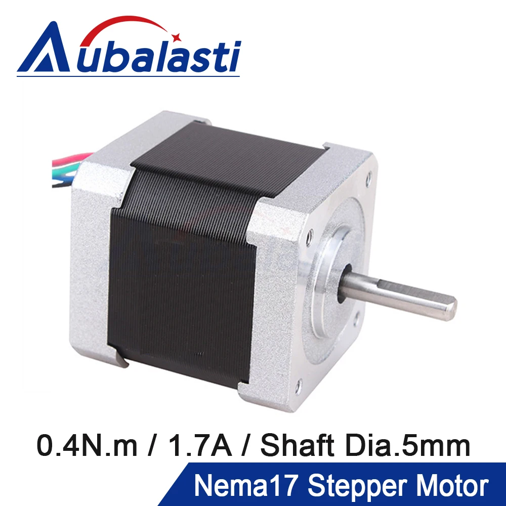 aubalasti- nema 17 42ncm 1.7a fases 40 mm  chumbo impressora 3d máquina fresadora de gravação cnc Motor de passo