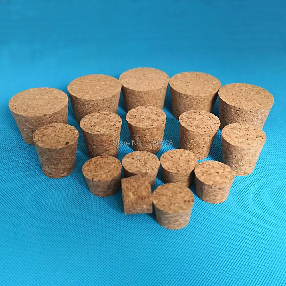 

5pcs Top DIA 32mm to 83mm Wooden Cork Lab Glass Bottle Stopper Kettle Pudding Bottle Cork Cap Burette Tube Wood Lid