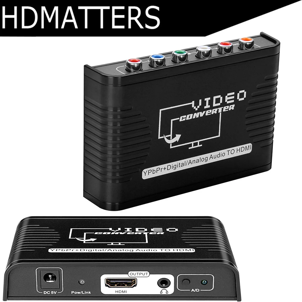 Компонентный HDMI конвертер Ypbp компонент к HDMI конвертер с цифровым коаксиальным аудио в стерео аудио выход для wii Xbox DVD