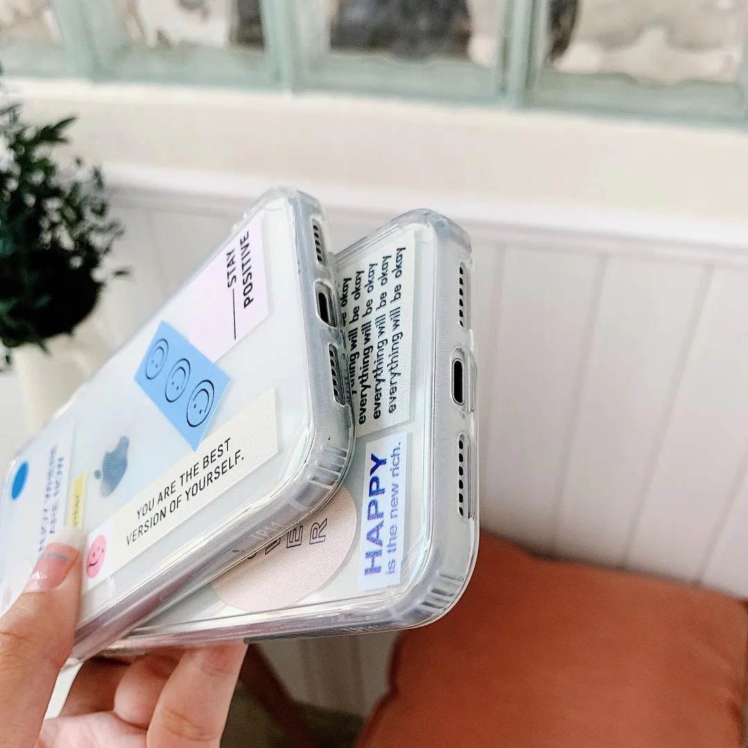 

INS Korea cute fun candy sticker label graffiti phone case for iPhone 11 pro MAX Xs MAX Xr X 7 8 plus soft TPU back cover