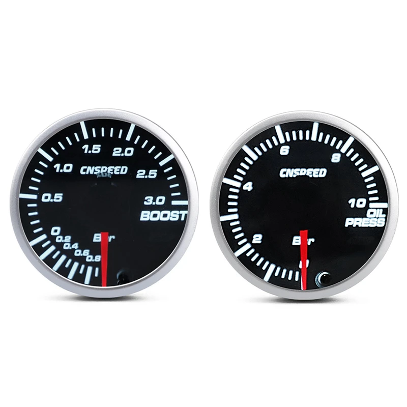 

Светодиодный 10-цветный шаговый двигатель CNSPEED 1-3 бар с маслометром 0-10 бар, светодиодный 10-цветный маслопресс