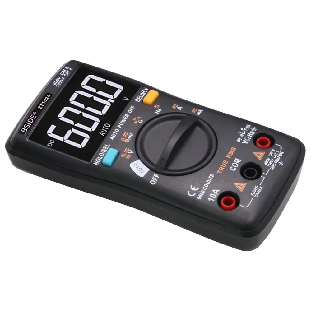 Цифровой мультиметр BSIDE ZT102A EBTN ЖК-дисплей измеритель напряжения тока температуры