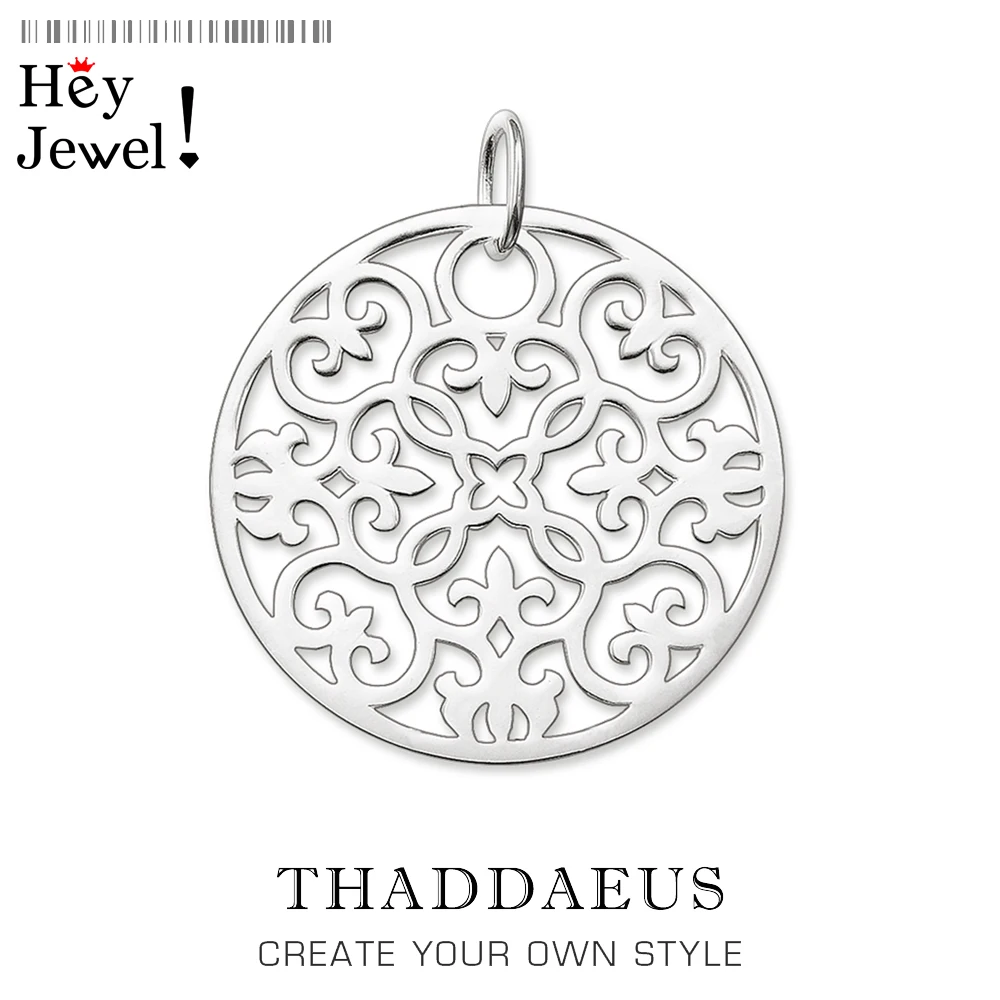 Женский кулон с цветком Ювелирное Украшение из серебра 2019 пробы в Европейском