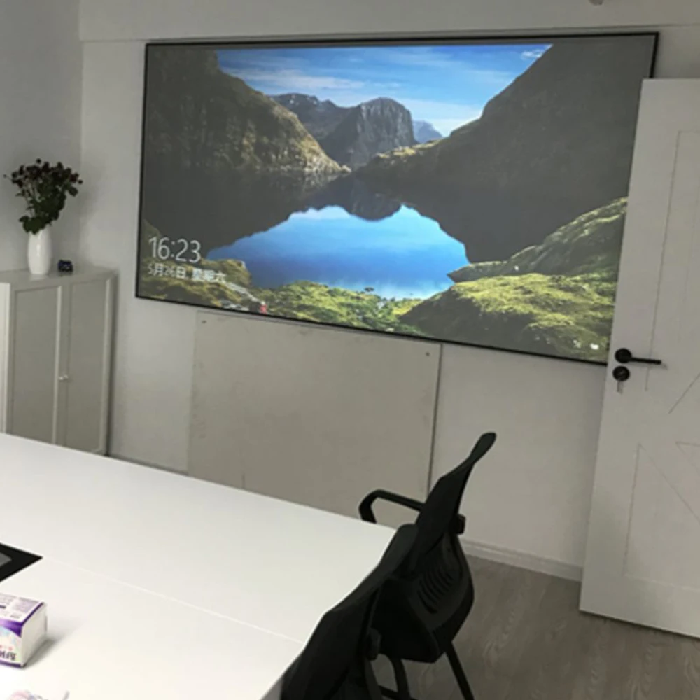 Projector Screen 16:9 100/120 Inch HD Foldable Reflective Anti-Crease Portable Projection Movies Screen for DLP LED