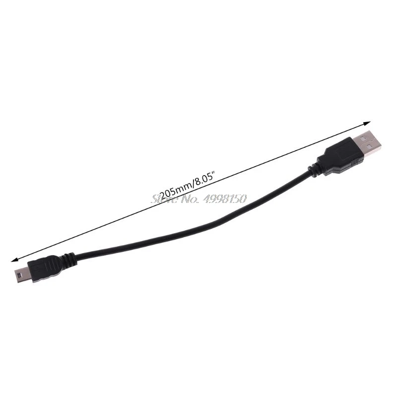 10 шт./лот короткий USB 2 0 A штекер мини 5 Pin B кабель для зарядки данных Шнур адаптер |