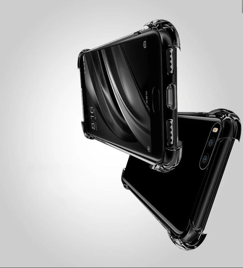 Прозрачный прочный армированный чехол для телефона чехол для Xiaomi mi 9 9SE 8 SE lite 5X A1 6X A2 Lite Red mi GO Примечание 7 5 6 5A Pro 6 6A 6Pro S2 5A 5 Plus TPU Защитный чехол