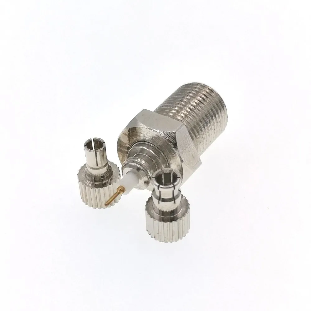 10 шт. Универсальный CRC9 штекер + TS9 на F гнездо RF адаптер Huawei ZTE 4G Модем|male female connector|ts9