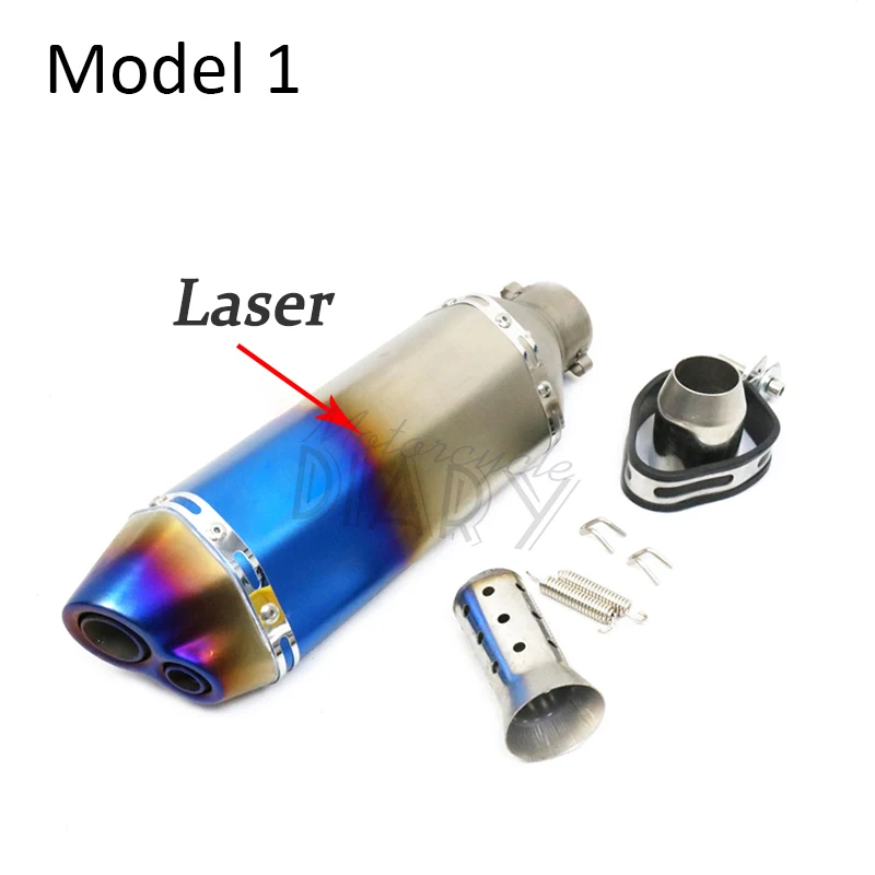 Универсальный глушитель выхлопных газов для мотоцикла 38-51 мм модифицированный