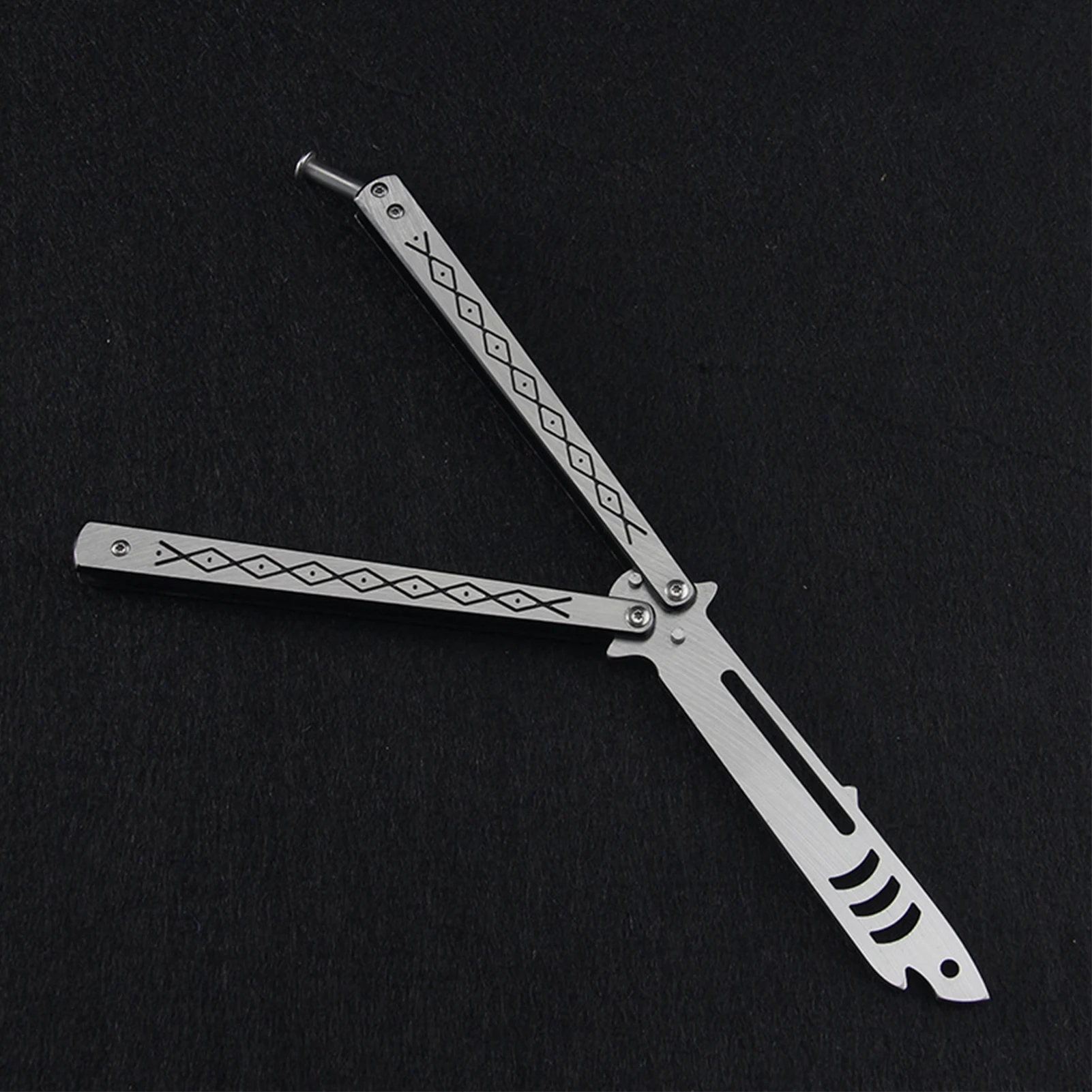 1 шт. складной нож-бабочка Blunt Balisong Shark Design карманный тренировочный нож для