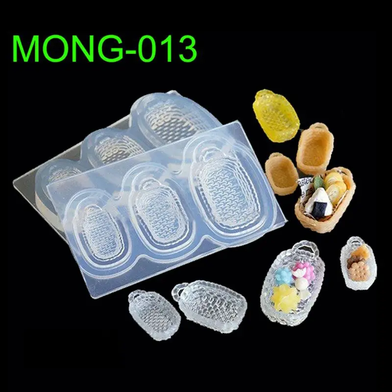 1 Set Mini Square Straw Bowls Box Resin Silicone Molds Epoxy Resin Jewelry Tools