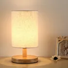 Скандинавская деревянная настольная лампа, современный ночник для гостиной, спальни, Подарочный деревянный декоративный светильник теплого белого цвета для детской комнаты