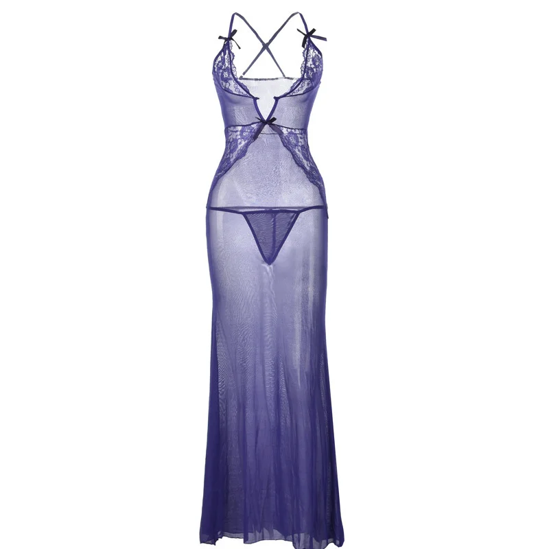 

Длинная юбка с Боковым Разрезом, соблазнительное нижнее белье, очаровательное сексуальное нижнее белье из сетчатой ткани в европейском и а...