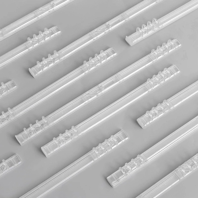 

A9LC 10 Pcs Circles Loose-leaf Paper Binding Plastic Binder Holes Ring Book Scrapbook Album Plastic Comb Bindings Spiral A4 Comb