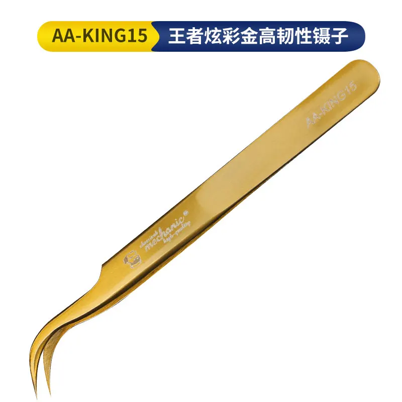 

MECHANIC AK-KING15 Tweezers Straight Ultra Fine Toughness Precision Professional for Repairing Mobile Phone PCB IC Tweezer