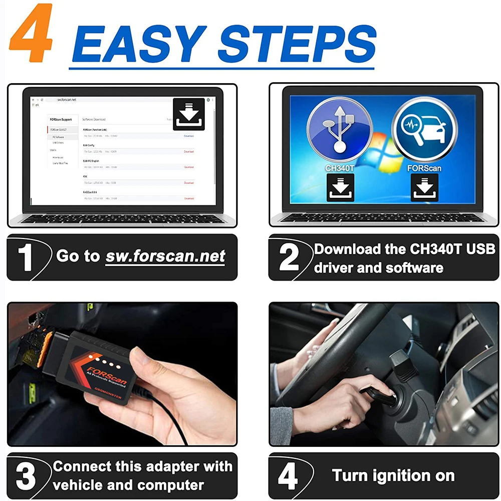 Обновленный ELM327 V1.5 HS CAN/ MS CAN для автомобильного сканера FORScan Pro Ford скрытый