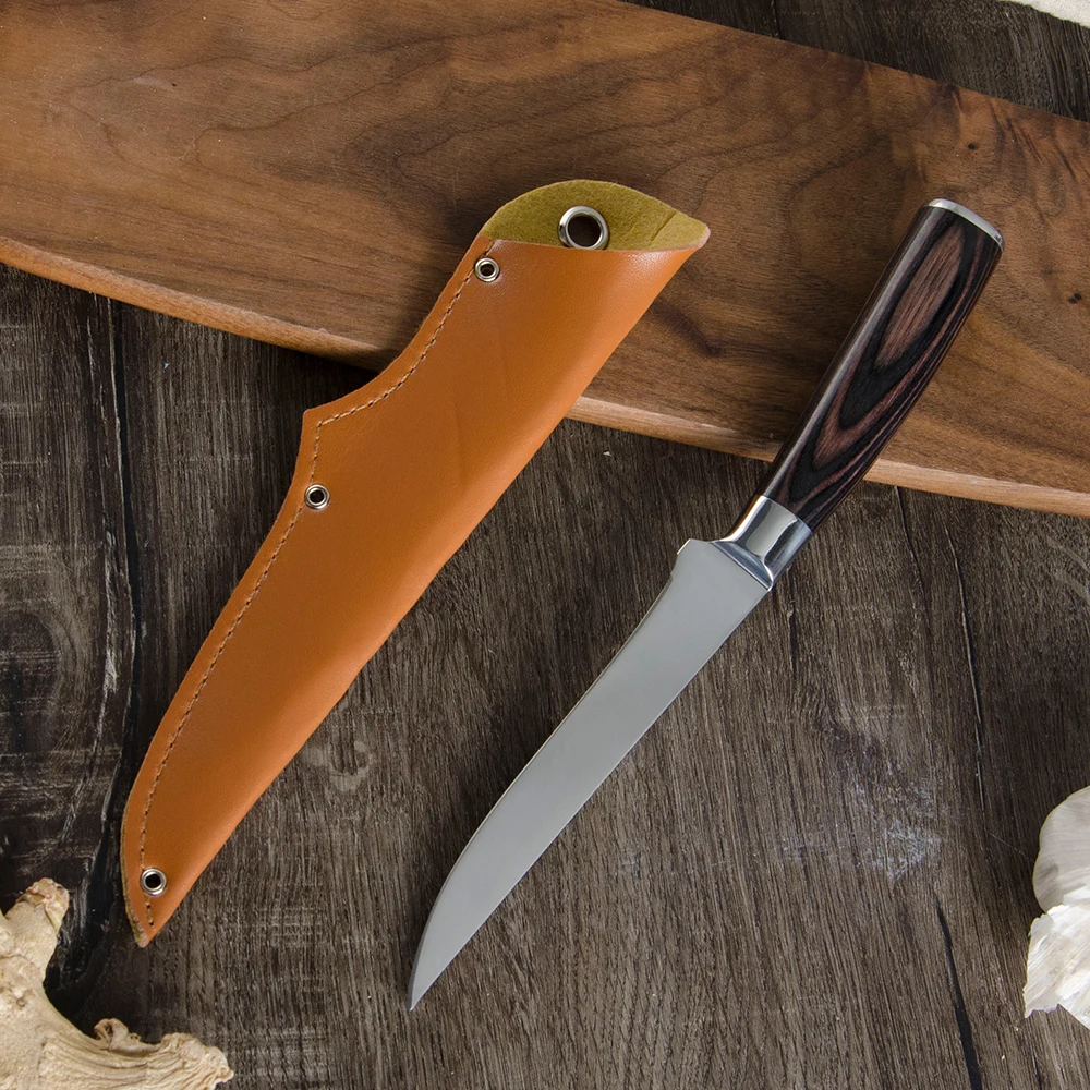 5 дюймовый Филейный нож чехлы для косточек острый из высокоуглеродистой