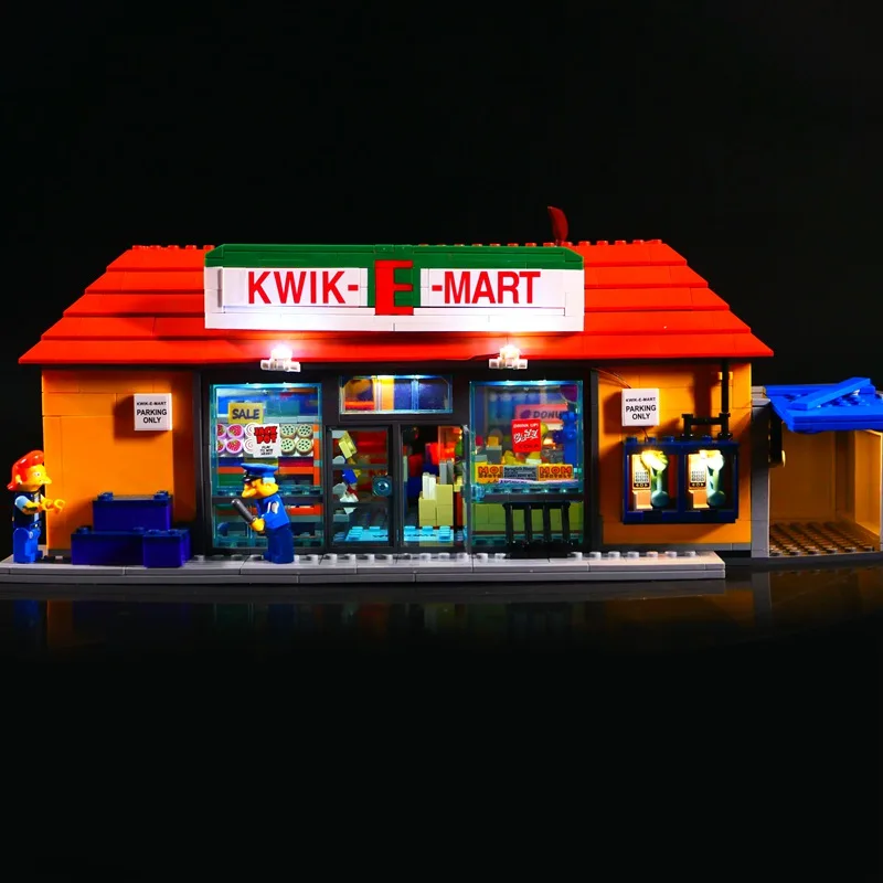 Только наборы светодиодных ламп для 71016 Kwik-E-Mart (модель в комплект не входит) |