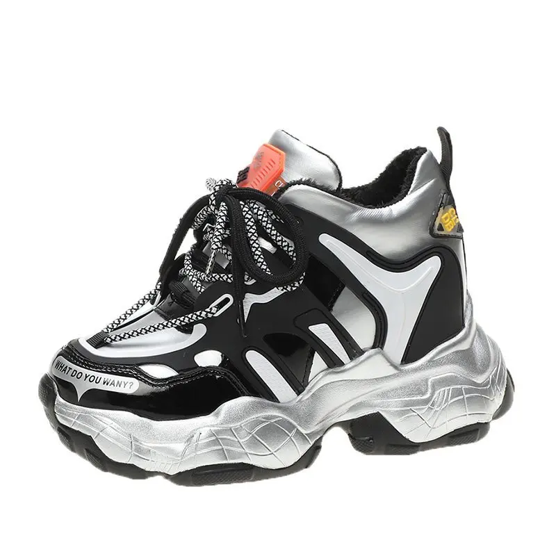 

Women Chunky Sneakers Platform Tenis Waliking Shoes Spring Trainers Wedges Casual Shoes Designers Lace Up Dad Shoes Woman 10CM